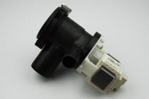 afløbspumpe med hus, si og 2 studser