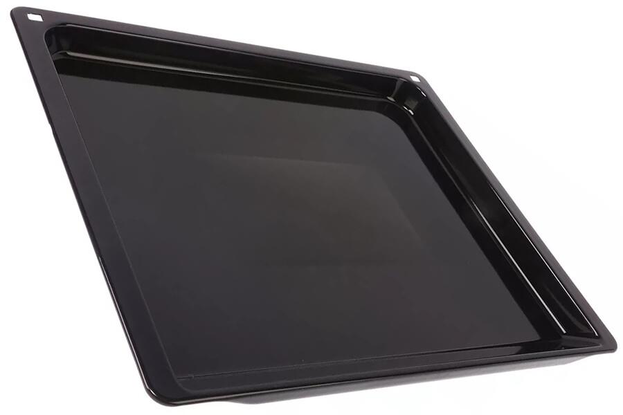 bageplade sort emalje 455x375mm bsh