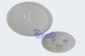 glastallerken 255 mm med 3 knopper