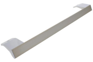 håndtag stål/hvid plast