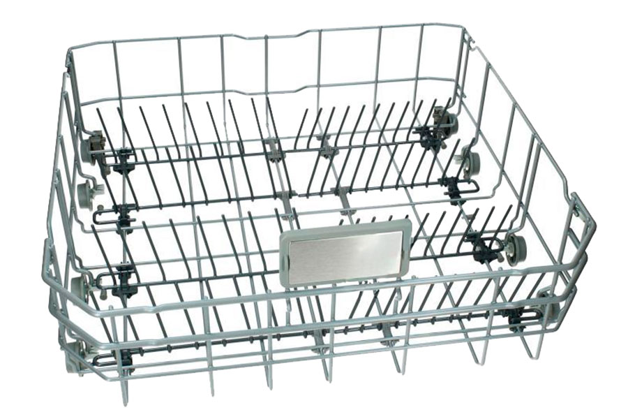 nederste trådkurv med fleksible tallerkenrækker