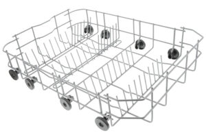 nederste trådkurv med hjul, smal maskine 45cm
