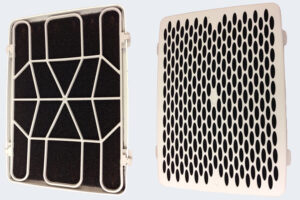 ramme med fedtfilter, skumplast