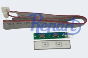 tastaturprint med hvid folietastatur og kabel