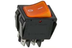 vippeafbryder sort/orange 30x22mm 6,3mm ben