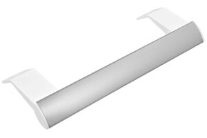 håndtag hvid plast med sølvfront l260mm