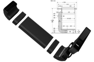 standard recirkulationssæt 70cm bordplader