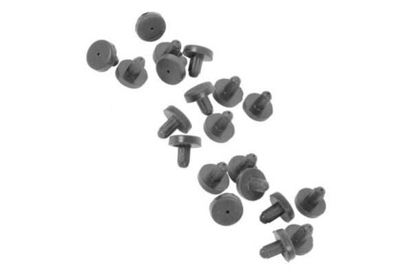 fødder for gryderist Ø10mm sort 20 stk