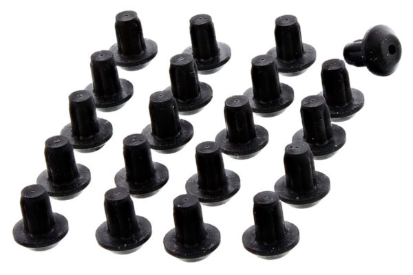 fødder for gryderist Ø9mm sort 20 stk