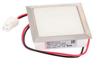 led lampe firkantet 55x55mm