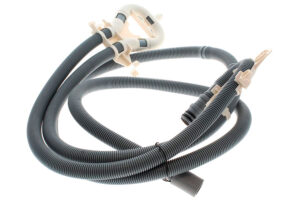 afløbsslange 1,5m med ventil og holder til whirlpool