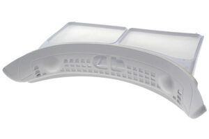 fnugfilter i døråbning hvid