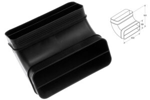 adapter 90° lodret bue l70cm