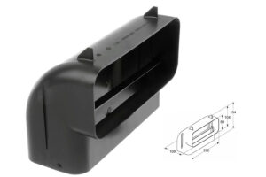 adapter 90° lodret bue m65cm