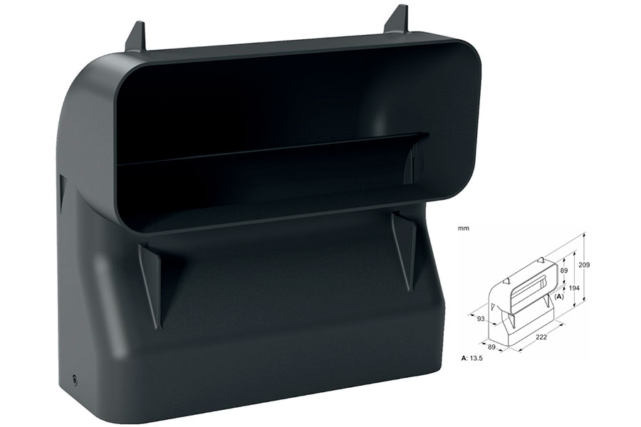 adapter 90° lodret bue s60cm